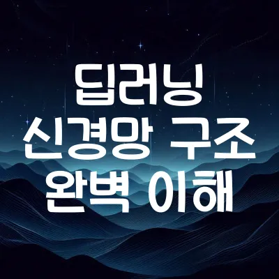 딥러닝 신경망 구조